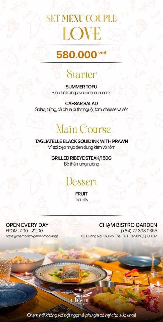 Set menu LOVE