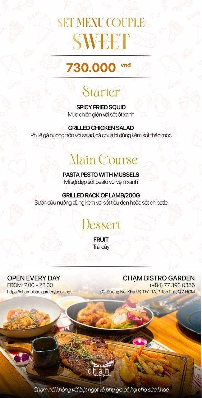 Set menu SWEET