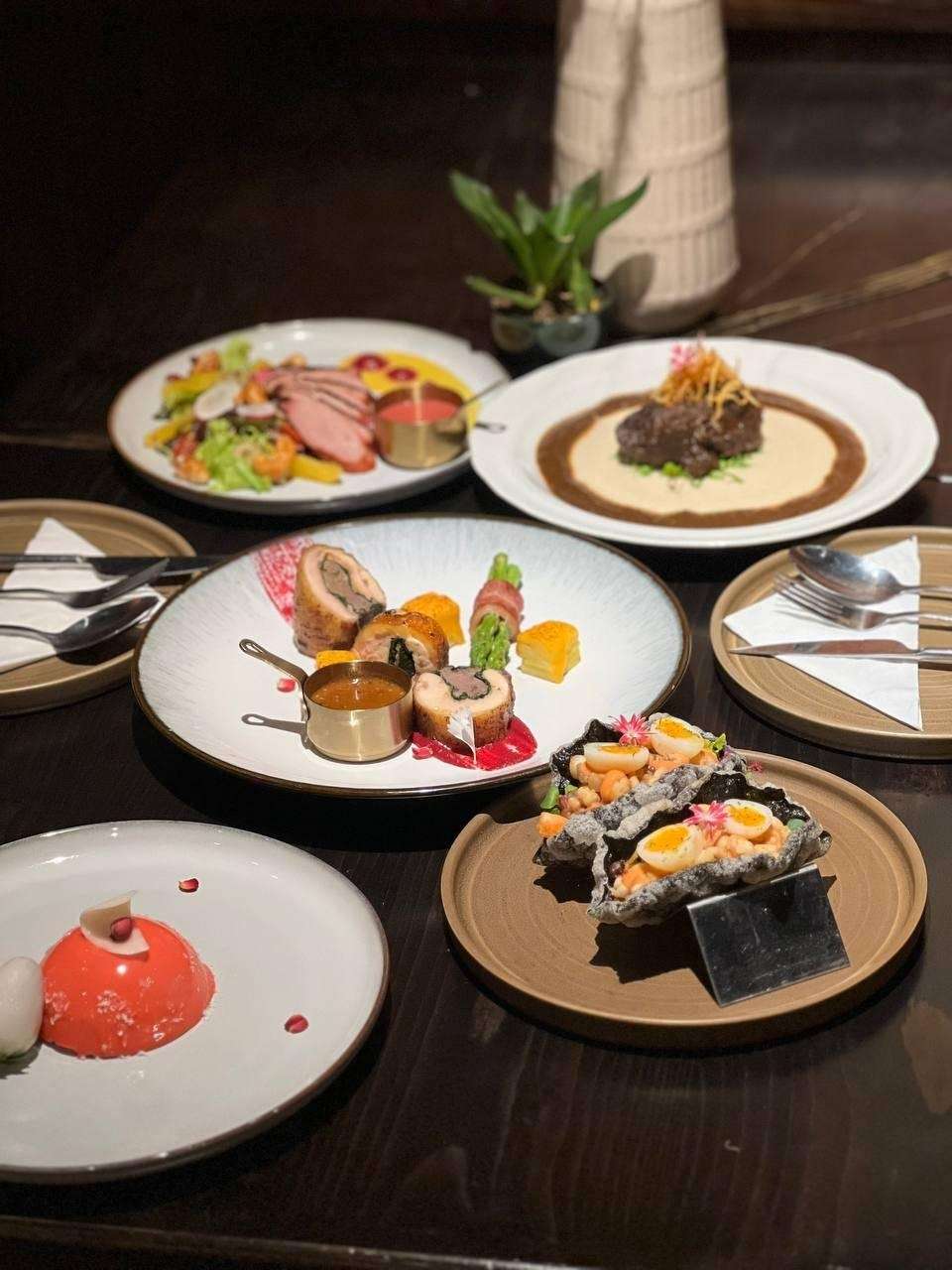 Thực đơn kết hợp các món ăn từ ẩm thực Âu