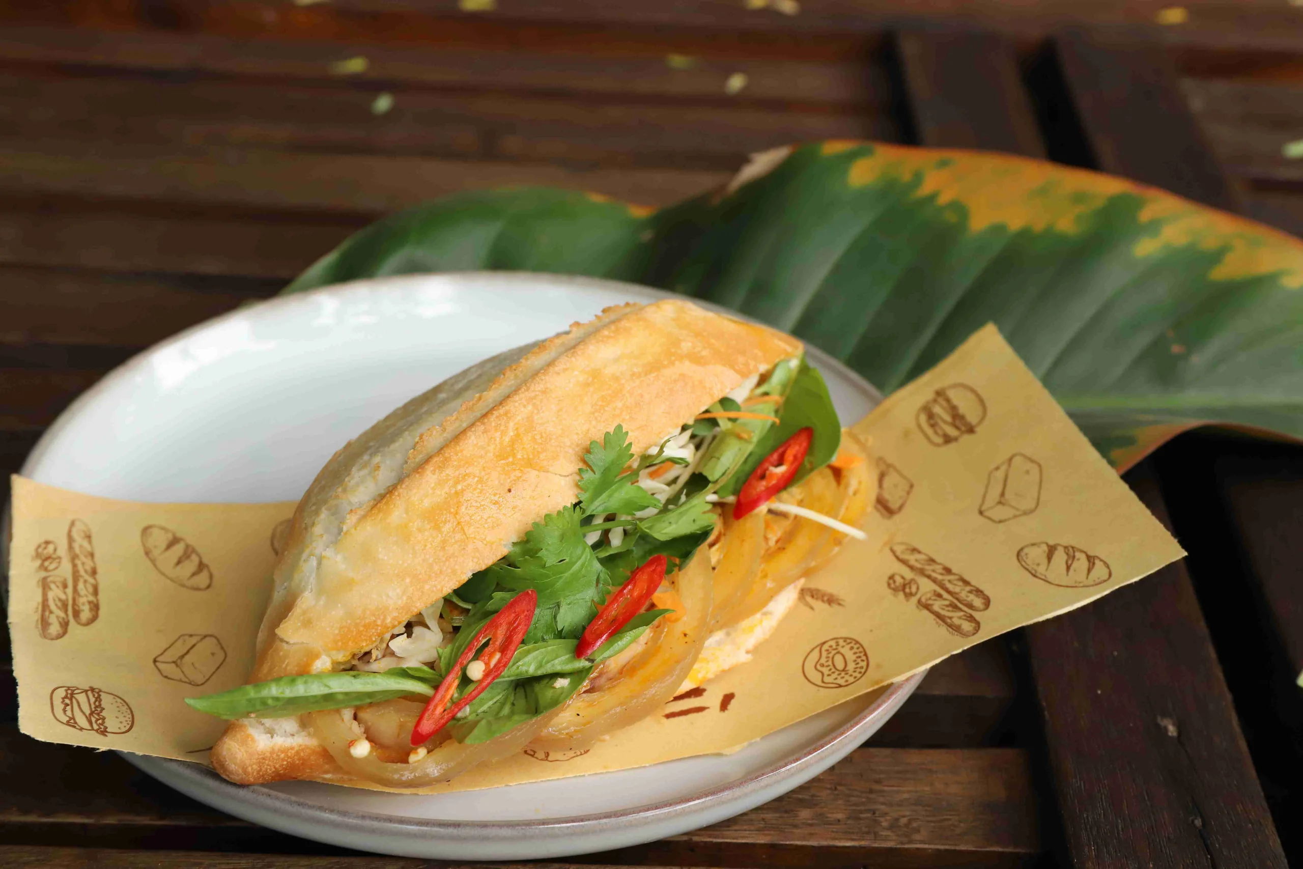 Món bánh mì tại Chạm