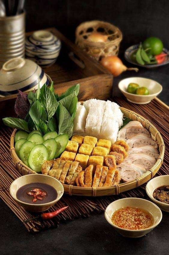 Món bún đậu miền Bắc