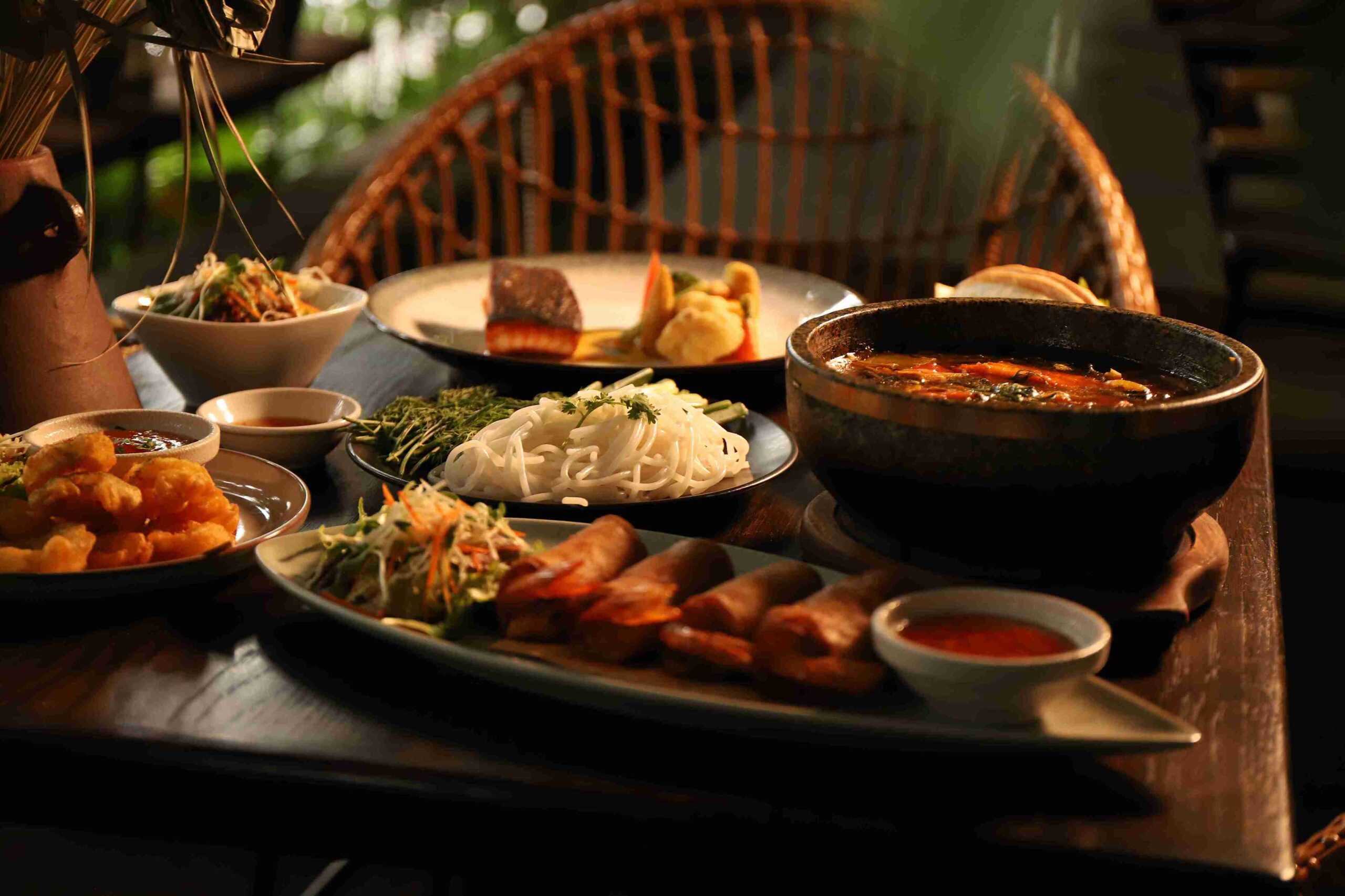 Thực đơn tinh tế và phong phú với nhiều lựa chọn