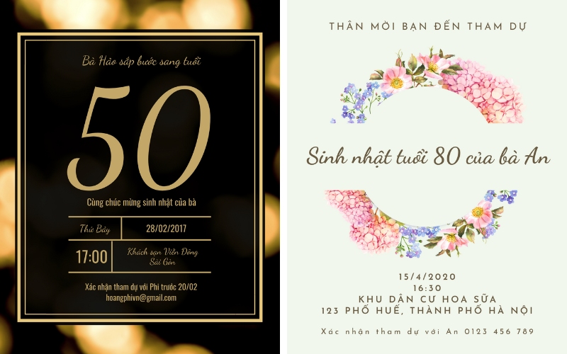 Lời mời tiệc sinh nhật có thể dùng ngôn từ vui vẻ dí dỏm