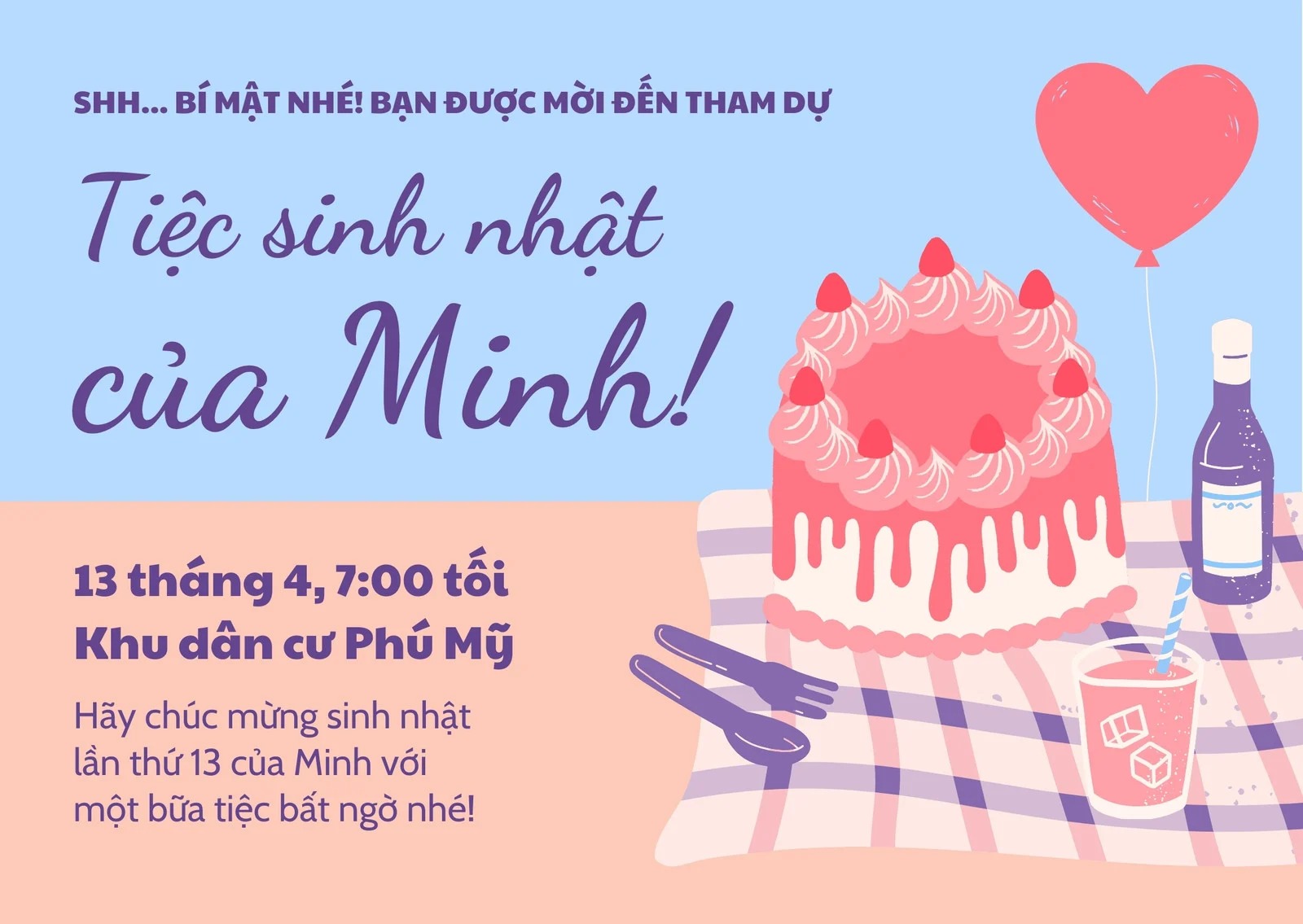 Cá nhân hoá lời mời để tạo ấn tượng