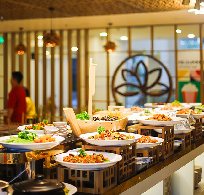 Buffet chay là loại hình mới nhưng được yêu thích gần đây