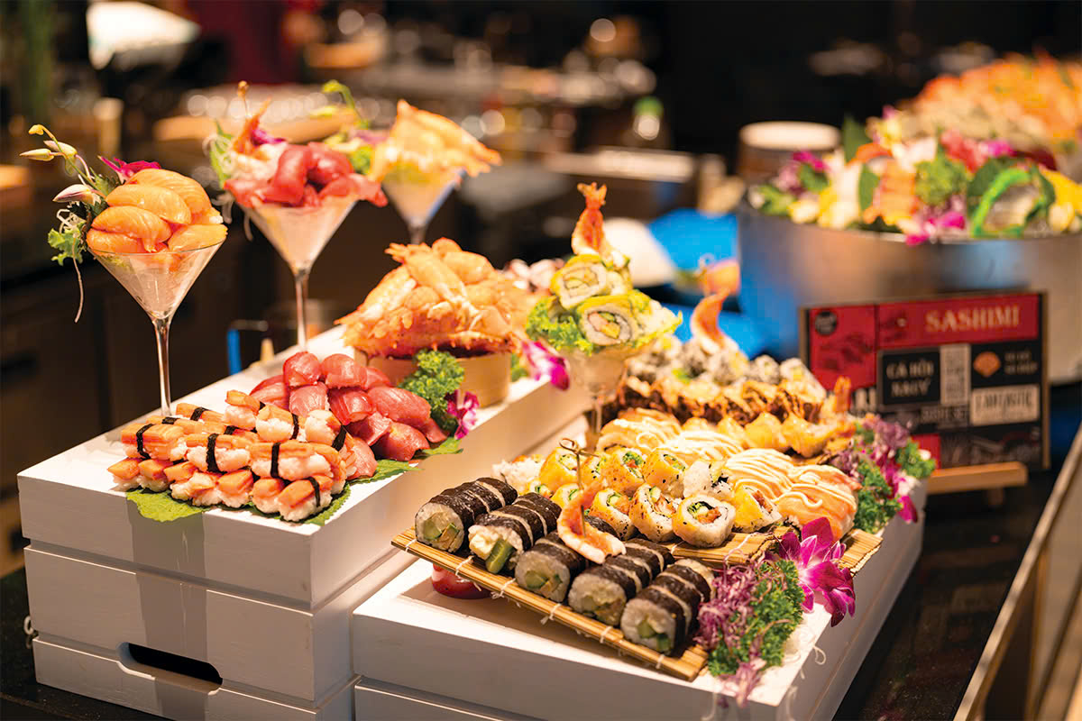 Chất lượng nguyên liệu cũng là yếu tố nên được ưu tiên khi chọn lựa quán buffet