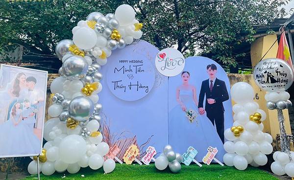 Bong bóng có thể linh hoạt trong việc sáng tạo để trang trí