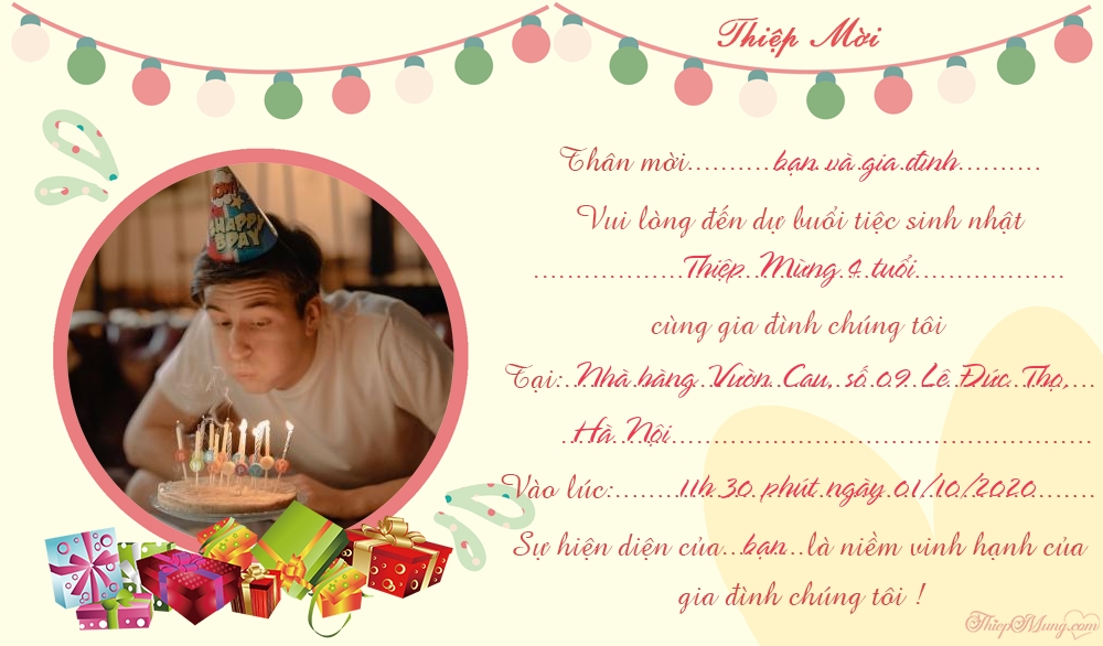 Thêm hình ảnh để tạo dấu ấn riêng cho thư mời