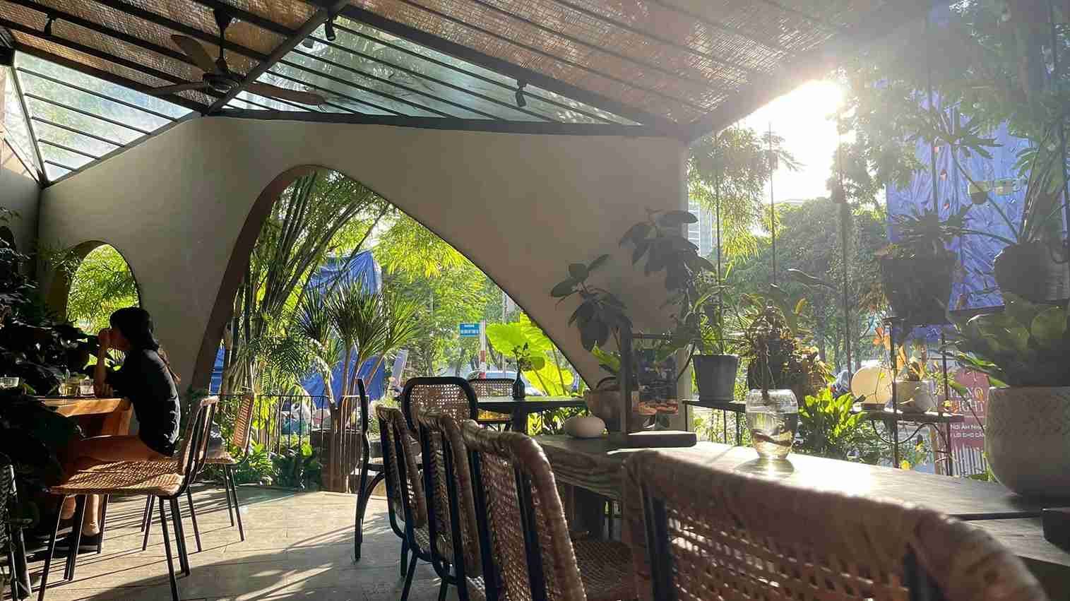 Không gian yên bình thư thái phù hợp cho một bữa tiệc chay