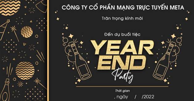 Thư Mời Year End Party Và Những Nội Dung Không Thể Thiếu